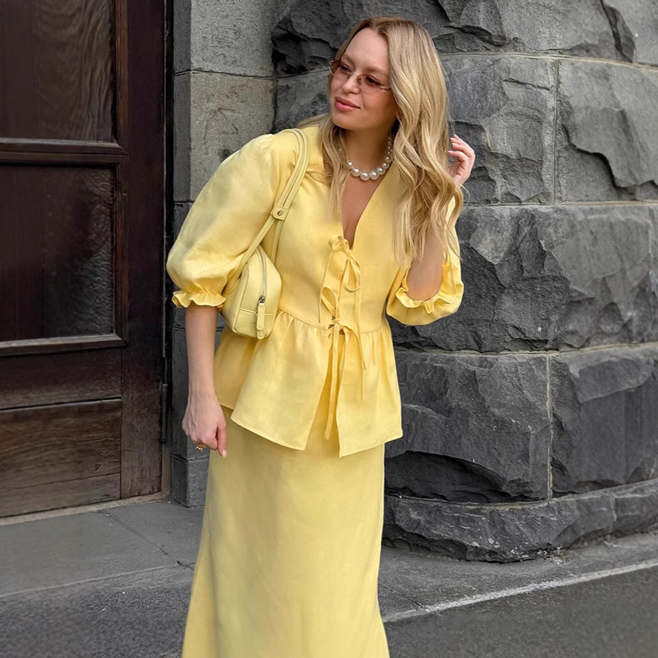 Jupe Plissée Lacets Taille Valissea Femme