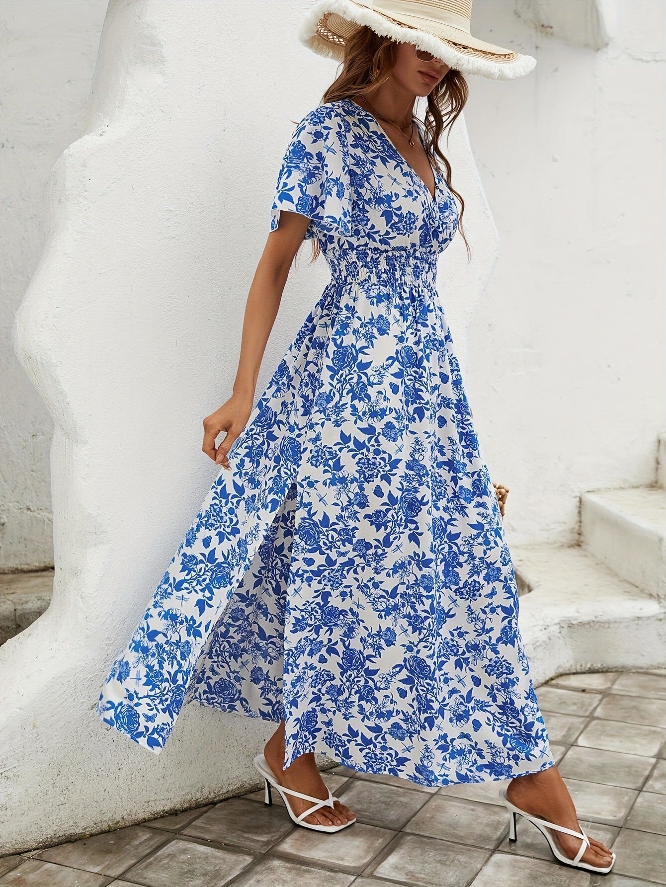 Robe Mi-Longue Manches Raglan