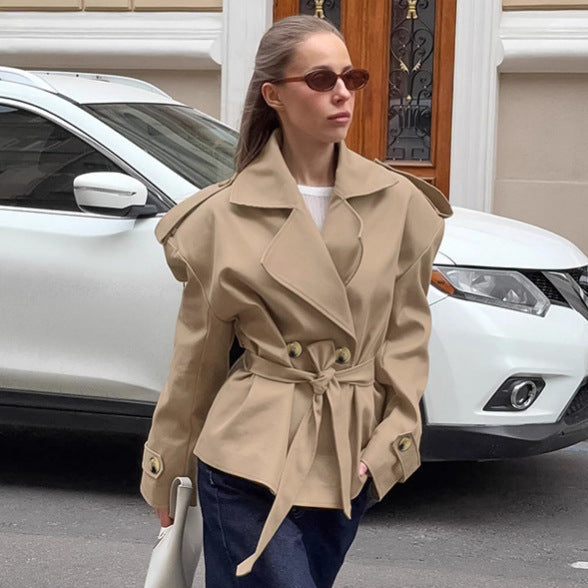 Manteau Trench-coat Mi-long Hiver Valissea Femme