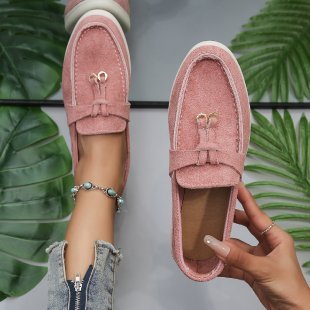 Mocassins Plates en Toile