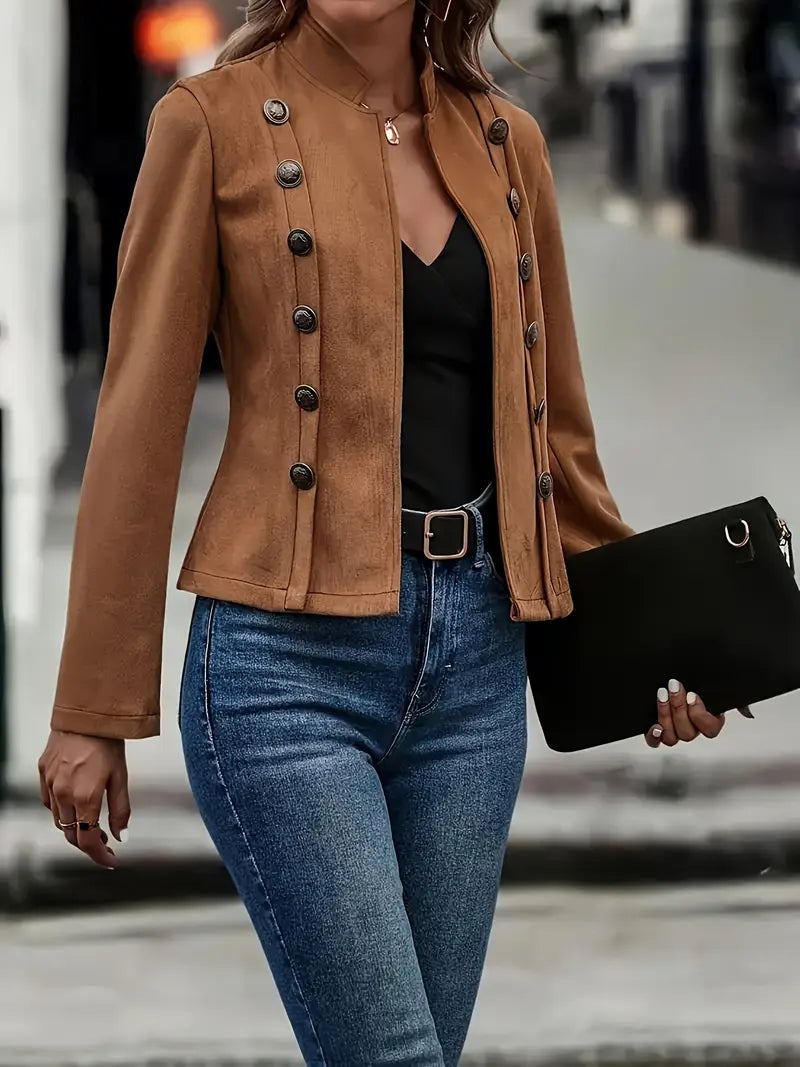 Veste Courte Militaire Suédine