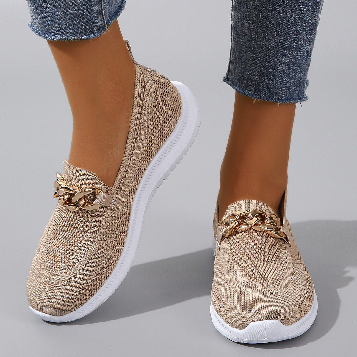 Baskets Plates en Maille Respirante