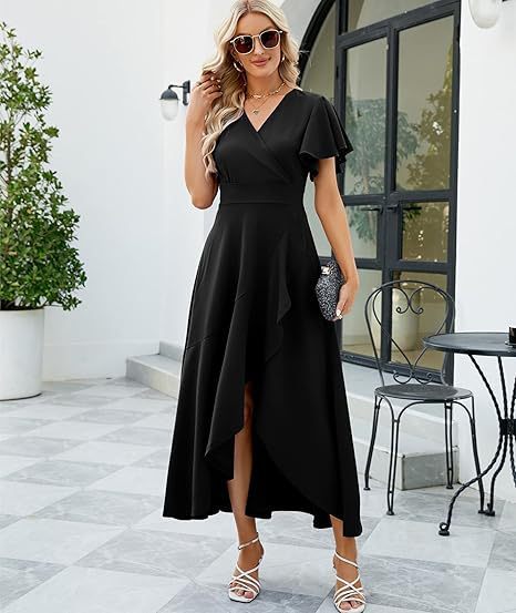 Robe Longue Asymétrique Satin