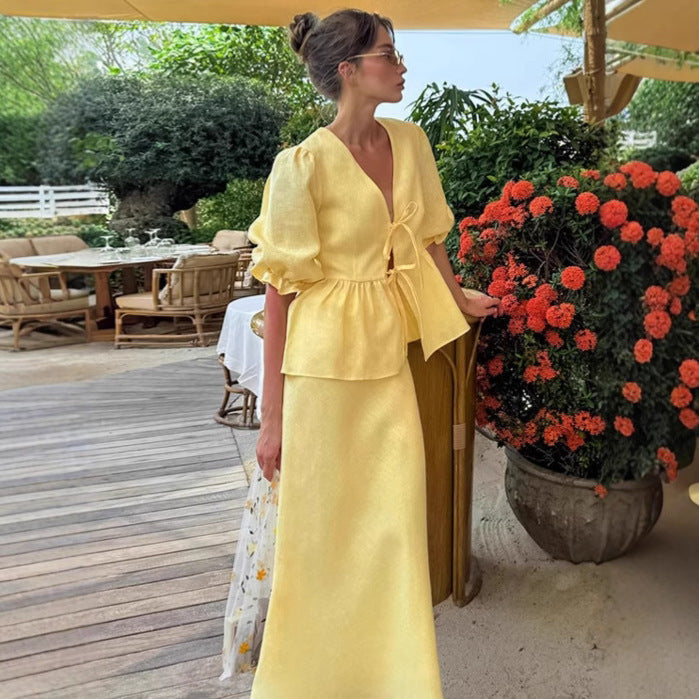 Jupe Plissée Lacets Taille Valissea Femme