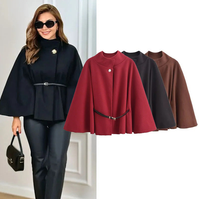 Manteau Court Laine Hiver Valissea Femme