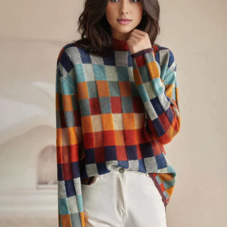 Pull Roulé En Cachemire Doux