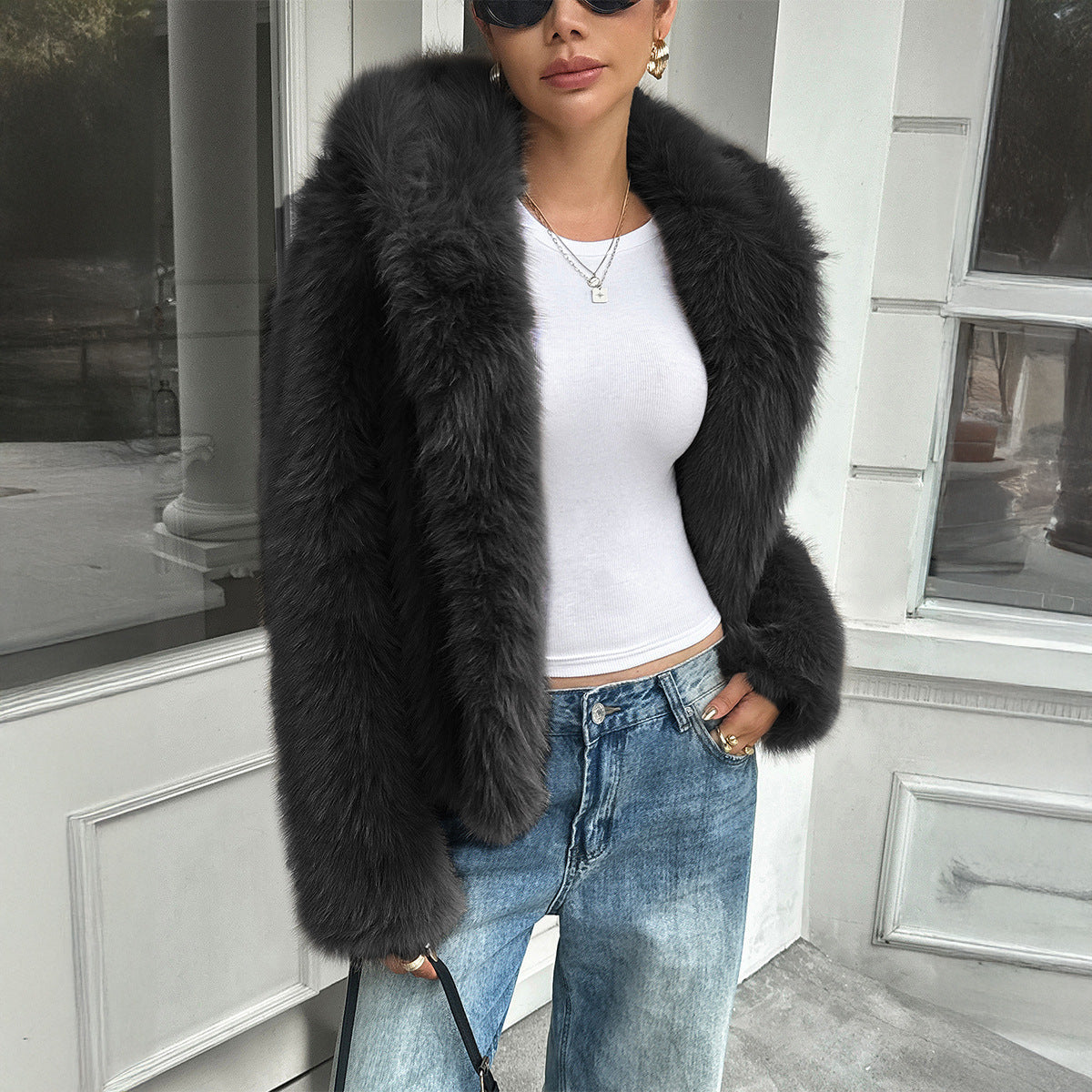 Manteau Veste Fausse Hiver Valissea Femme