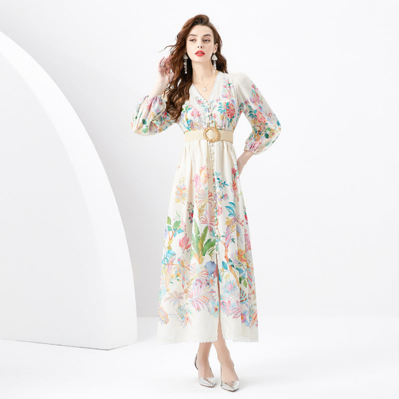 Accessoire Robe Longue Imprimée Valissea Femme