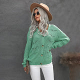 Cardigan col V tricoté