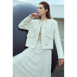 Veste courte loose double boutonnage