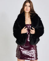 Veste Courte Fausse Fourrure