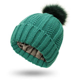 Bonnet Hiver Femme Doublé Satin