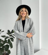 Cardigan long en maille oversize
