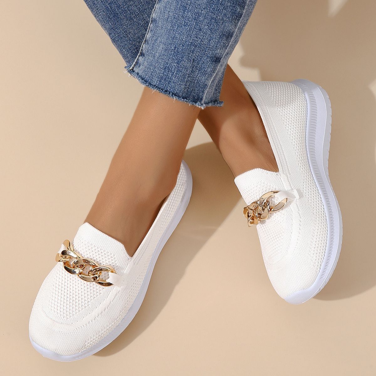 Baskets Plates en Maille Respirante