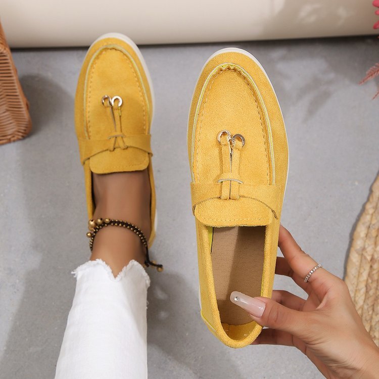 Mocassins Plates en Toile