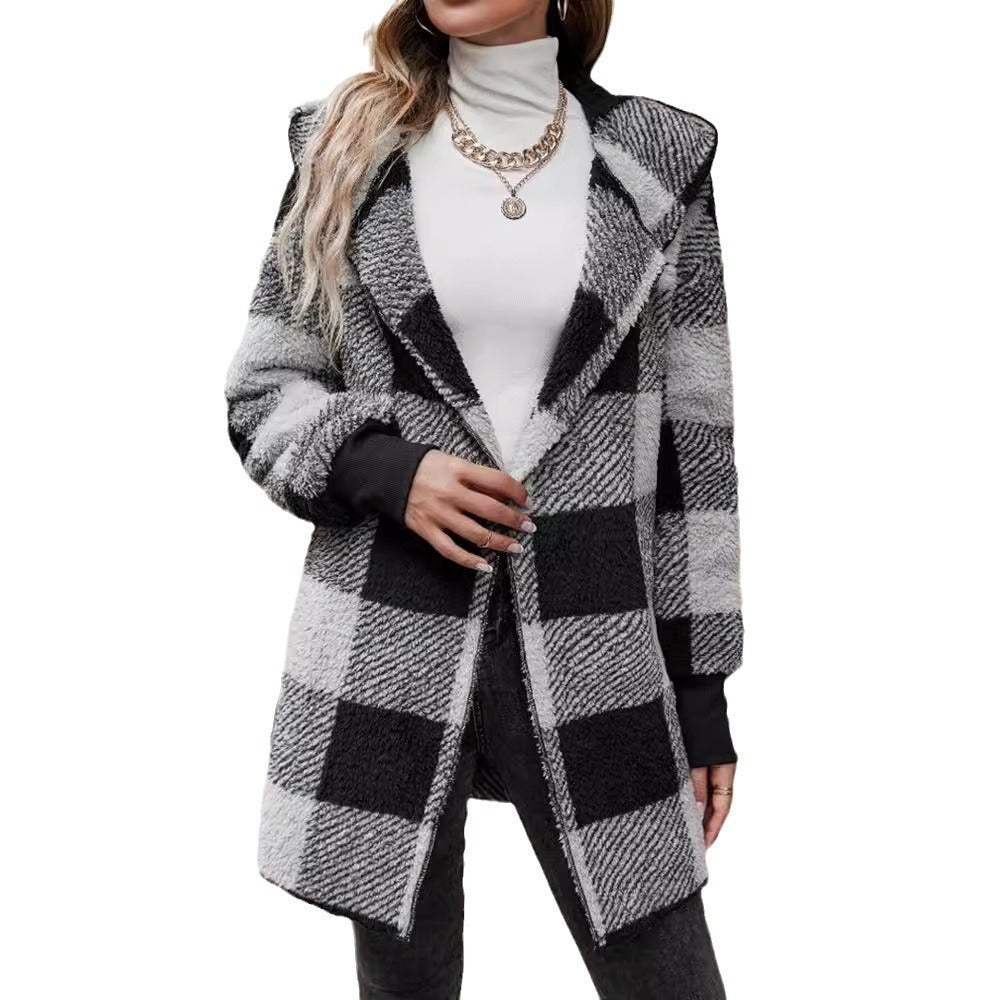 Cardigan Plaid Douceur
