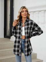 Chemise oversize à carreaux