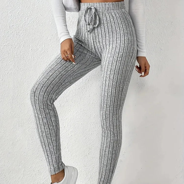 Legging Côtelé Taille Haute Confort & Style