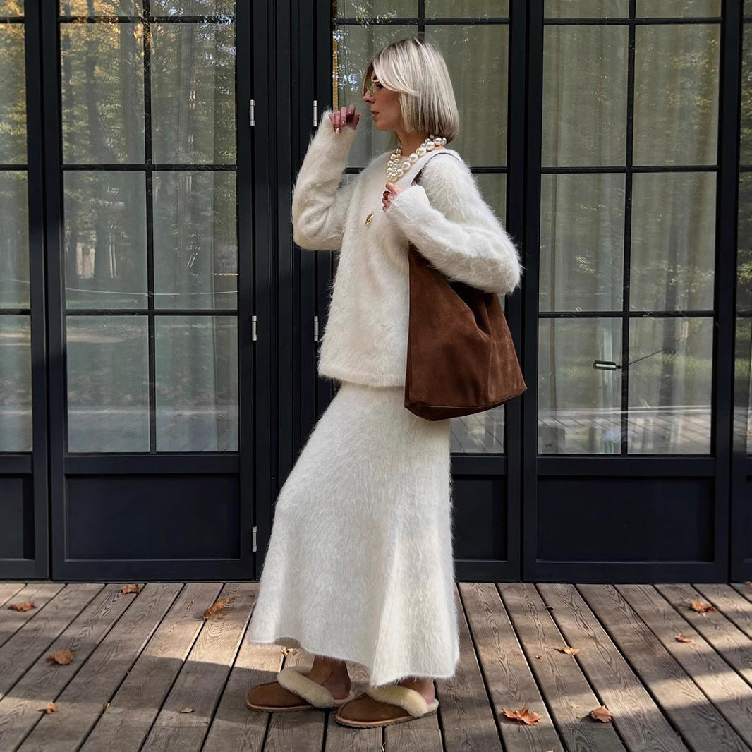 Ensemble Jupe Pull Taille Valissea Femme