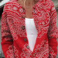 Cardigan Floral Rouge