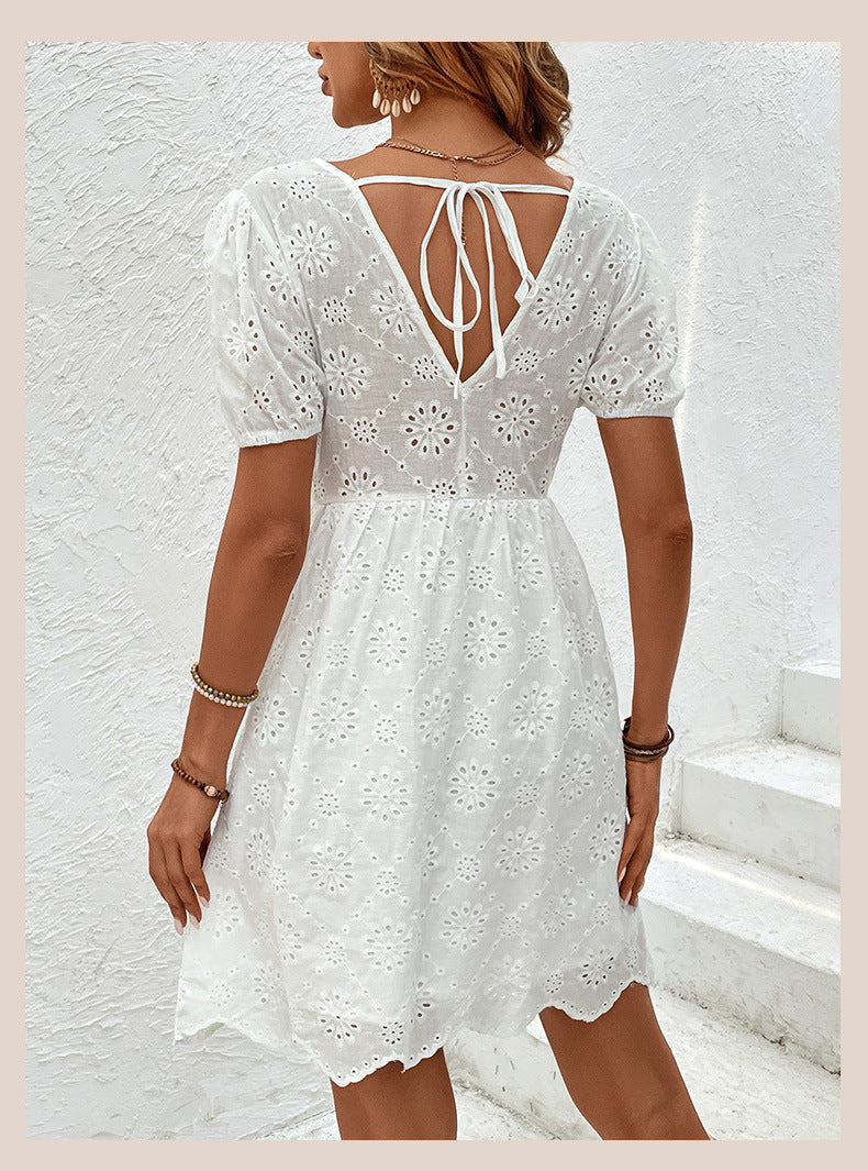 Accessoire Robe Blanche Trapèze Valissea Femme