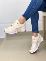 Baskets Compensées Élégance Quotidienne Femme