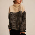 Pull Torsadé Élégant femme hiver