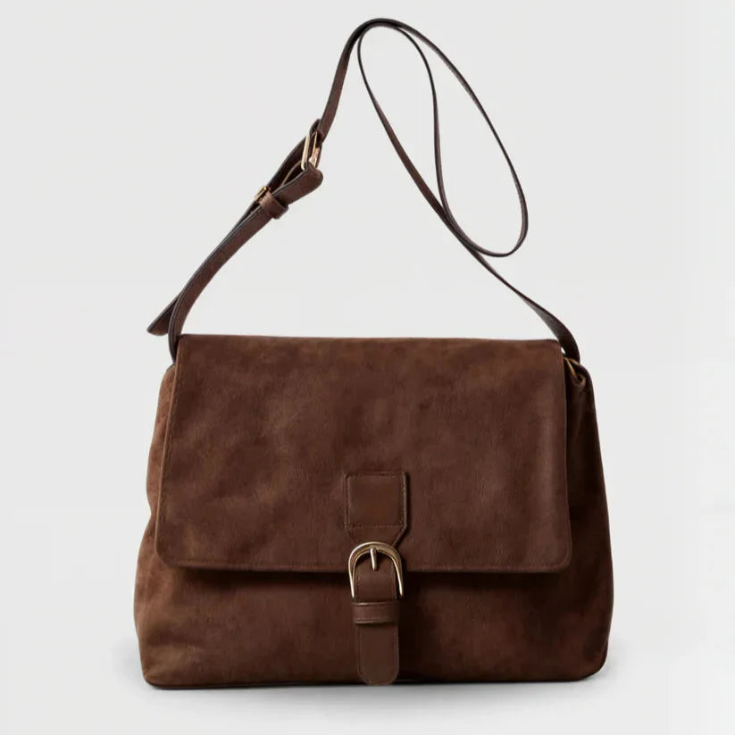 Naya Velours – Sac Bandoulière Suédine à Boucle