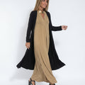 Ensemble Robe Longue Fluide Cardigan Assorti