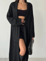 Cardigan long en maille oversize