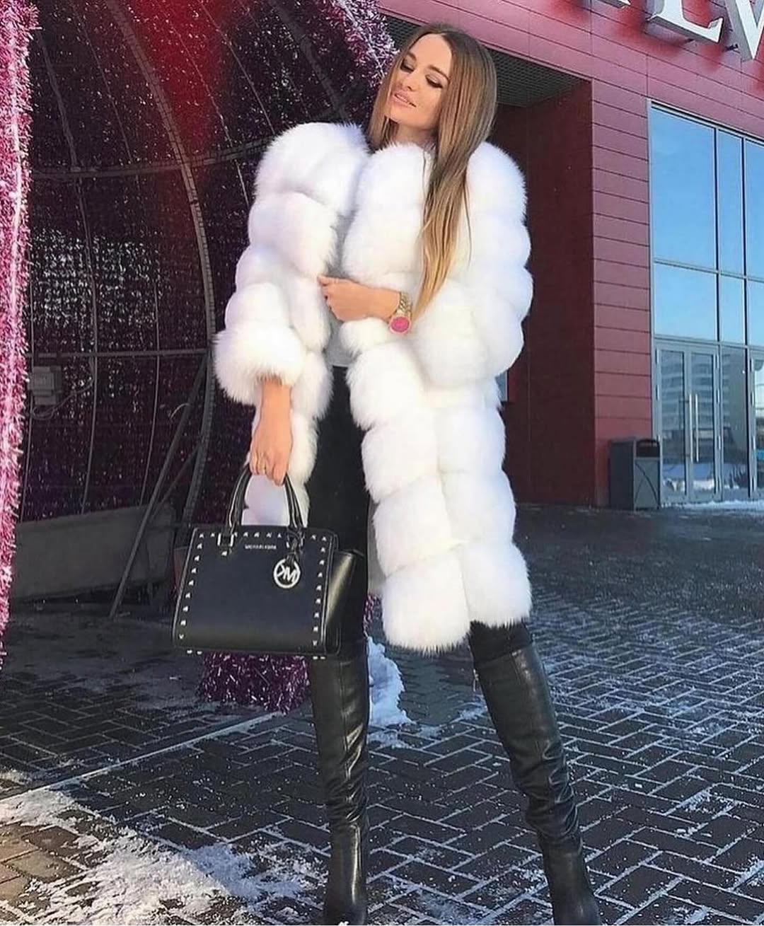 Manteau Long Fausse Fourrure