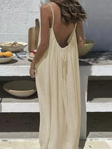 Robe Longue Dos Nu Fluide