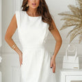 Robe asymétrique dos nu midi