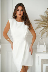 Robe asymétrique dos nu midi