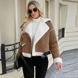 Blouson aviateur doublé sherpa ceinturé