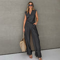 Ensemble Salopette Asymétrique Coordonné Valissea Femme
