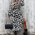 Robe Fendue Léopard