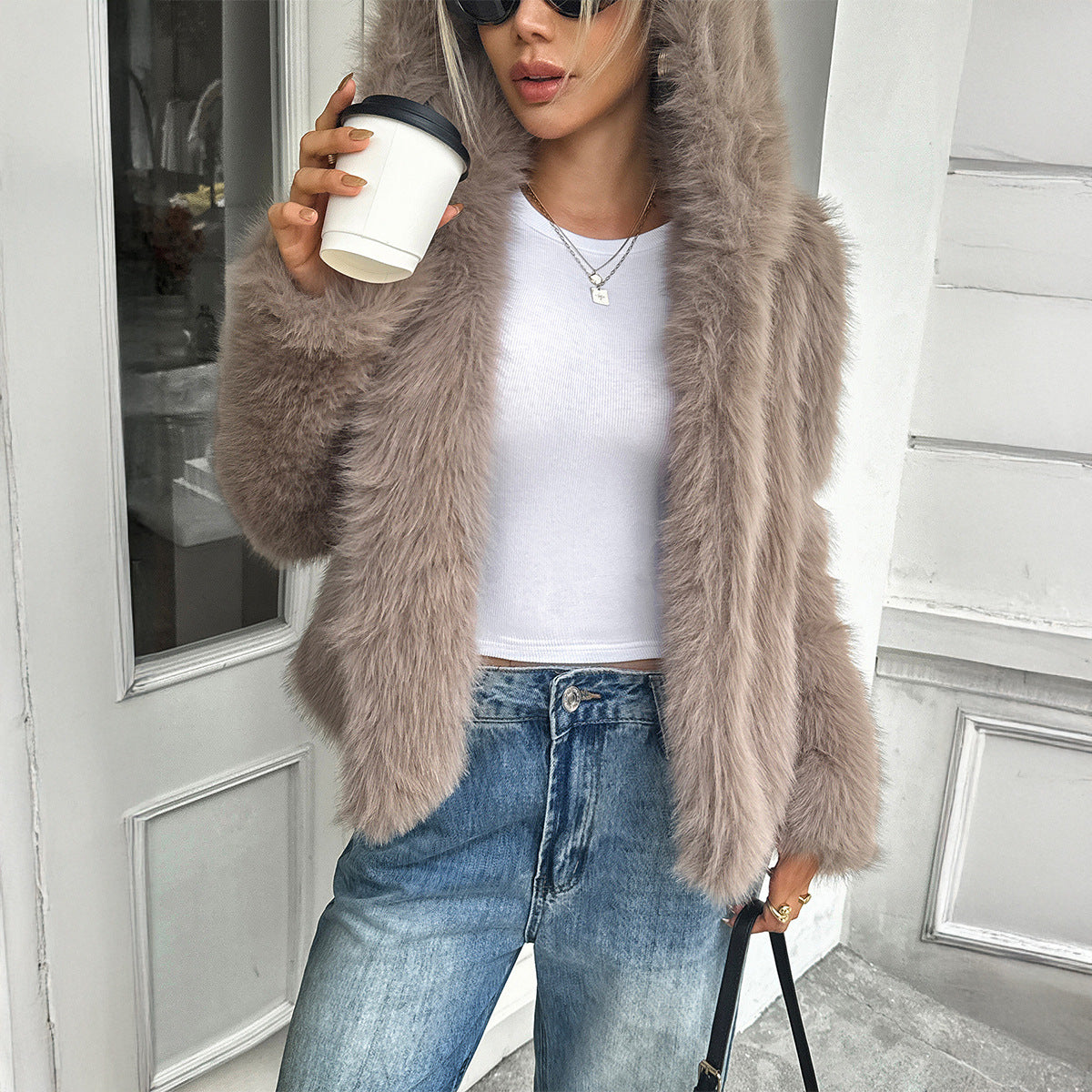 Manteau Veste Fausse Hiver Valissea Femme