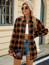Chemise oversize à carreaux