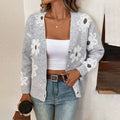 Cardigan Fleurs Boutons