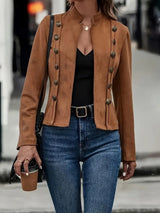 Veste Courte Militaire Suédine